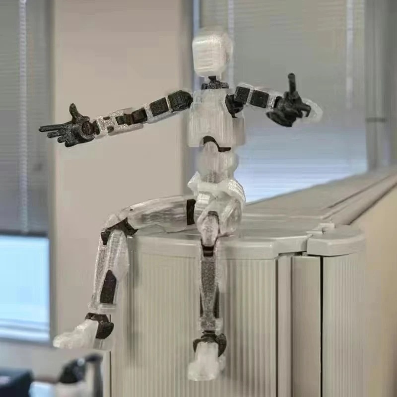 13-Joint Fully Articulated Action Figure (Transparent)