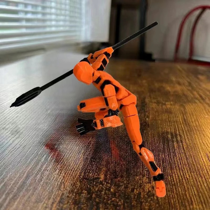 13-Joint Fully Articulated Action Figure (Orange)