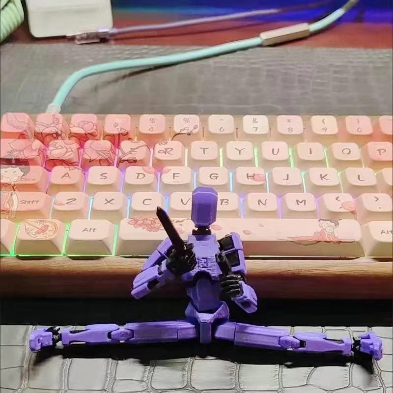 13-Joint Fully Articulated Action Figure (Purple)